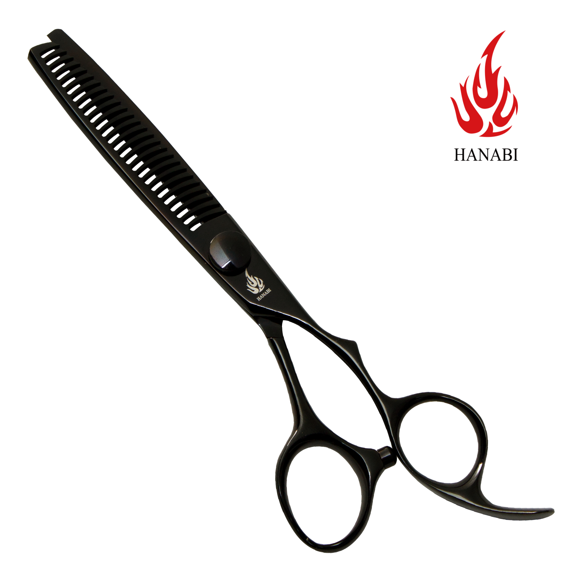 [HANABI K series] 하나비 K62/2625 3홈 26발 틴닝가위 미용가위, 1개, 블랙 460,000원