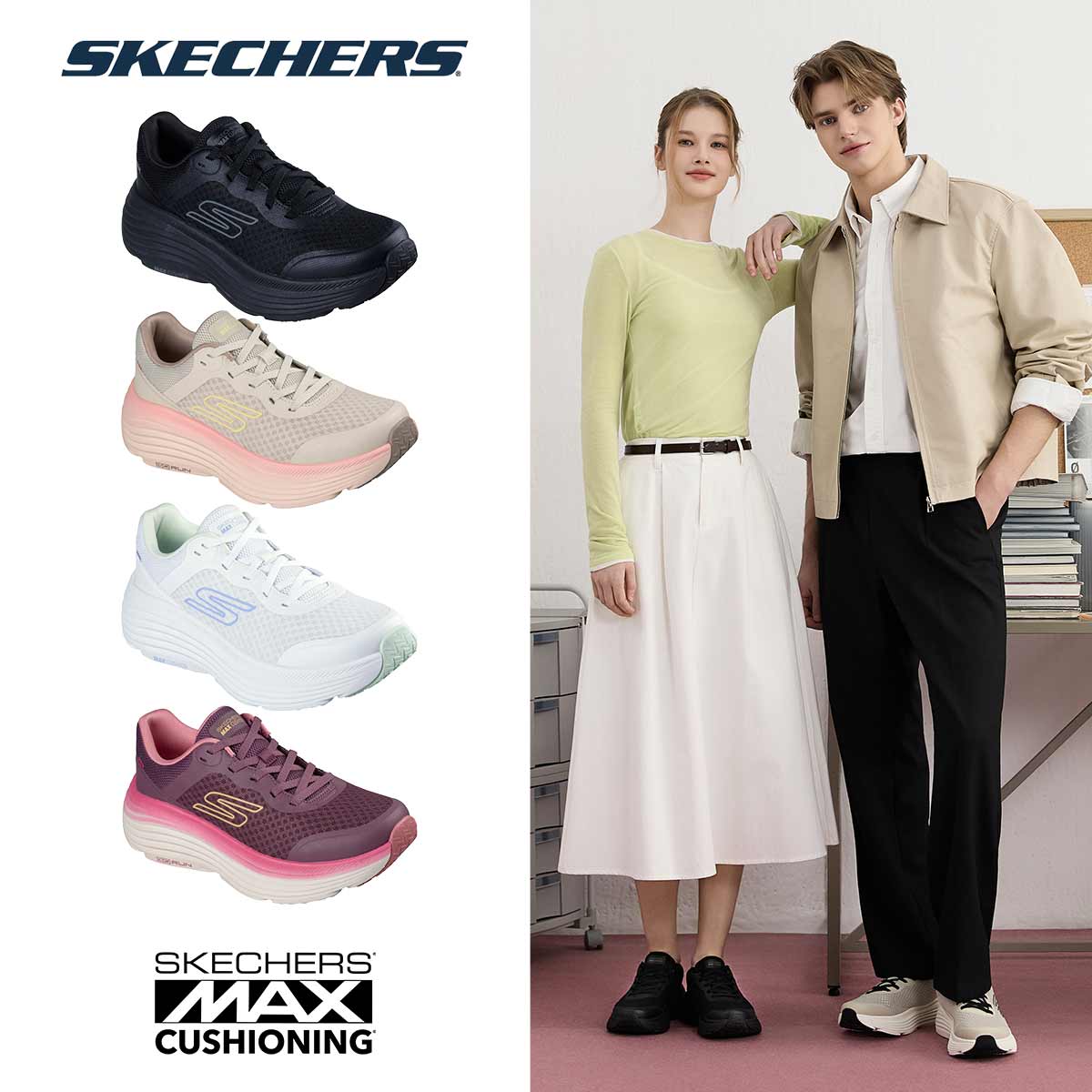 26년]여성 스케쳐스 맥스쿠셔닝 인데버 129,000원