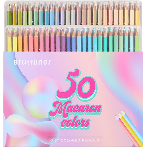 Brutfuner 마카롱 파스텔 톤 칼라 유성 색연필 15,660원