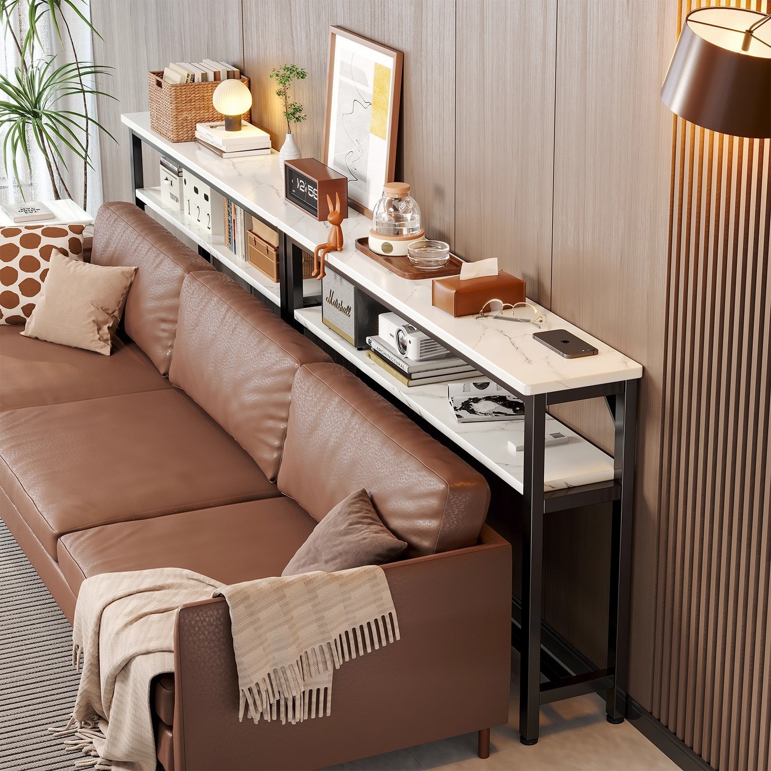 BYOU 침대 틈새 수납 선반 2단 선반 소파 미니 사이드 테이블 20cm 50,200원