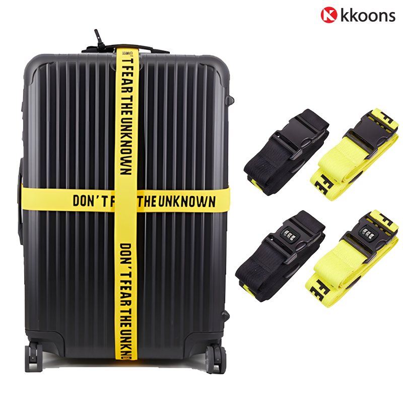 1+1 꾼스 안전한 여행용 캐리어 밴드 스트랩 자물쇠 끈 고정 잠금 벨트 14,900원
