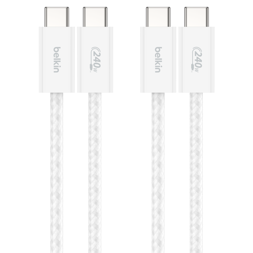 벨킨 C타입-C타입 USB 부스트차지 브레이디드 240W 고속 충전 케이블 CAB019, 화이트(CAB019qc05WH2PK), 1개, 1.5m 17,900원