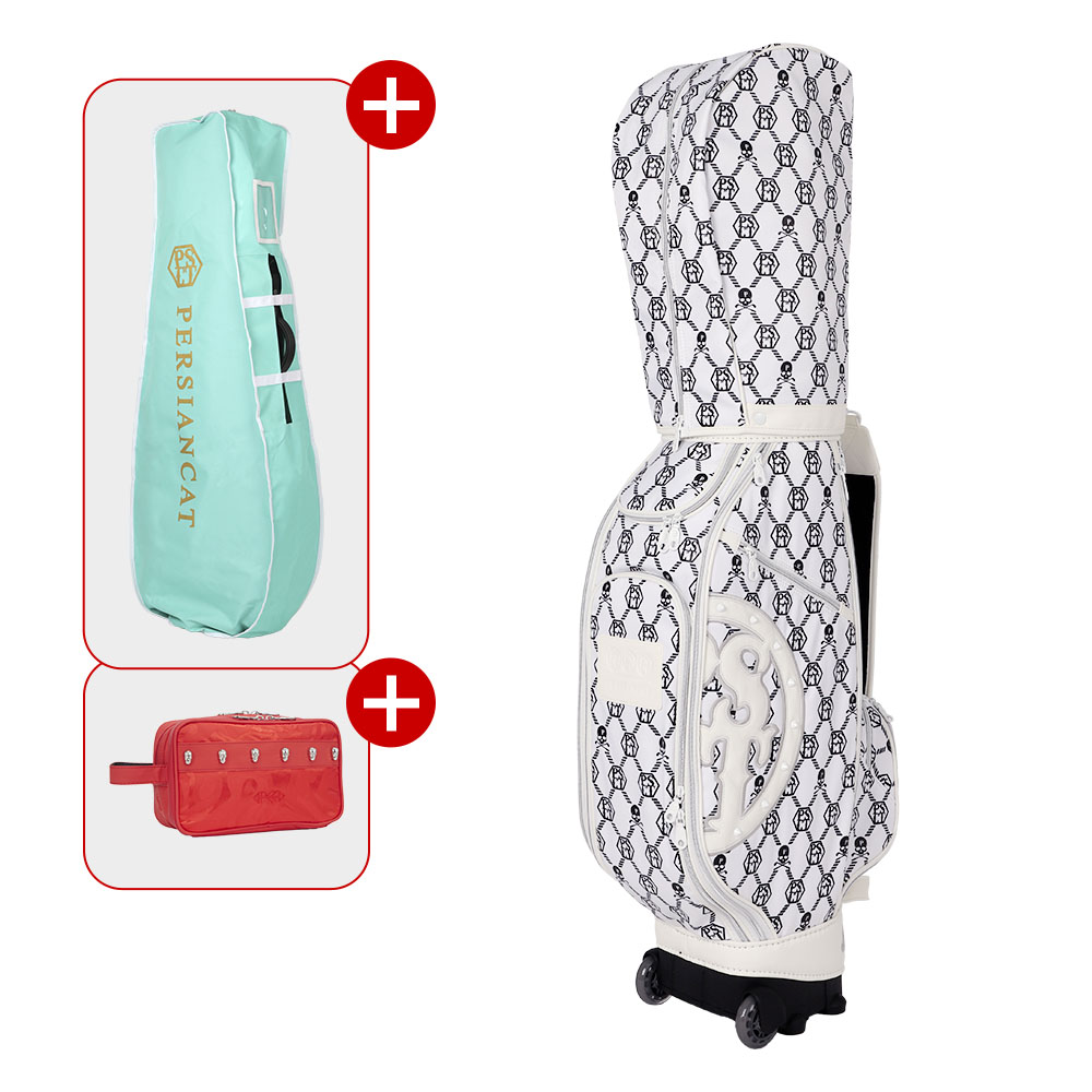 페르시안캣 헥사곤 서클 휠 골프 캐디백 025 화이트 620,000원
