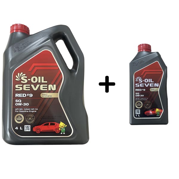 에스오일 세븐레드 9 SQ 0W30 4L 1개+1L 1개 25,500원