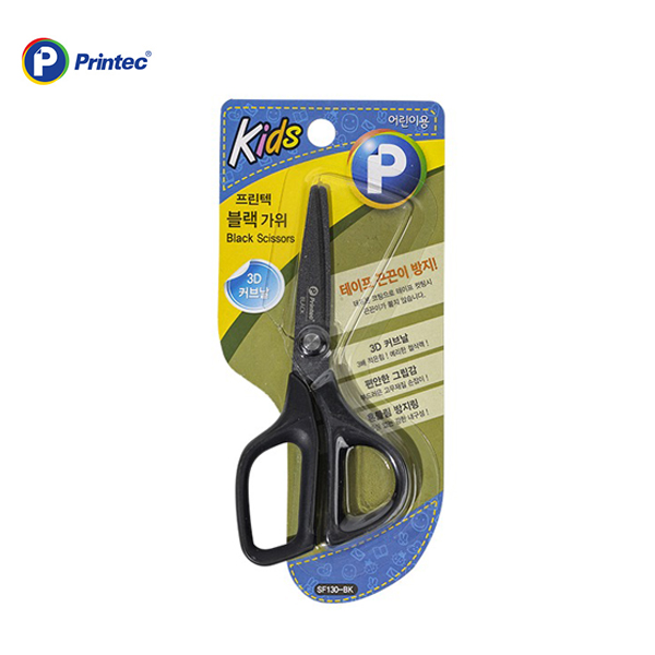 프린텍 블랙 가위 SF130-BK 소형 사무용,가정용 가위 문구용 가위 아동용가위 2,100원