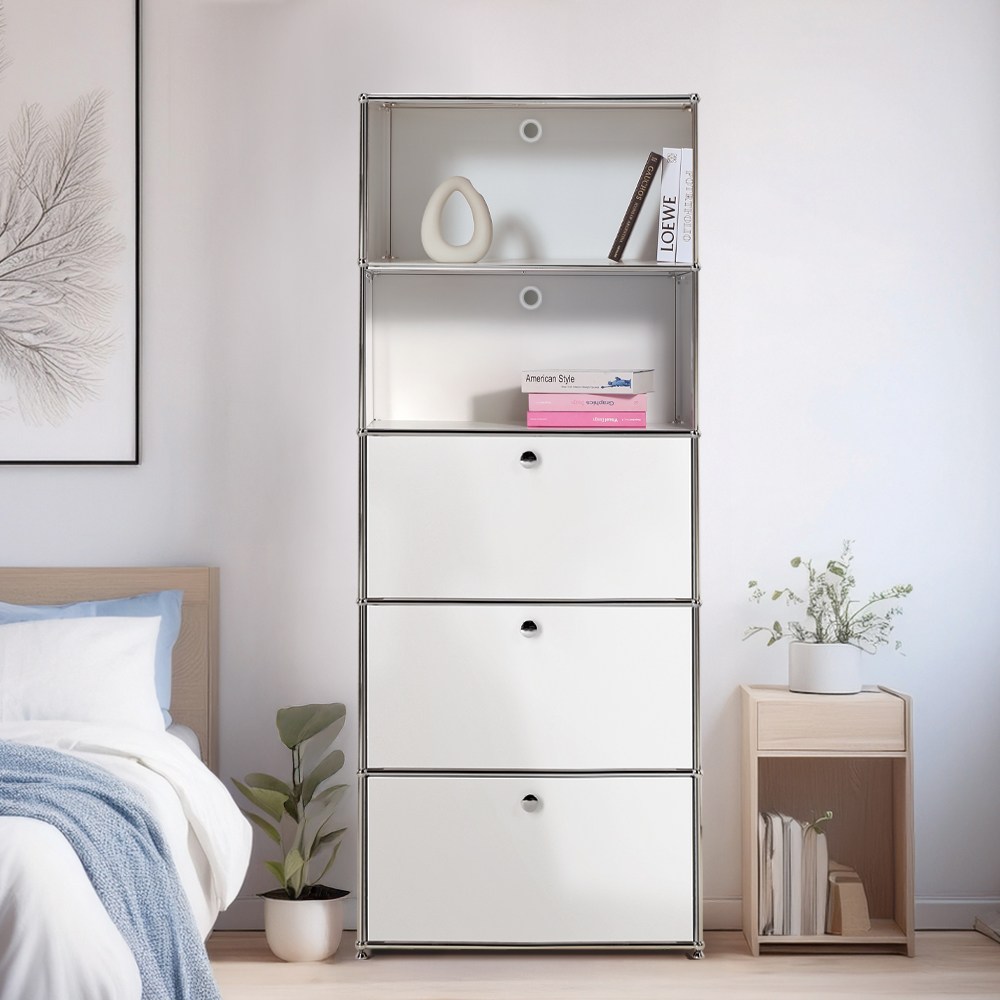 이가페 미드센츄리 모듈가구 모노 1x5 베이직 오픈수납장A, 화이트 1,025,000원