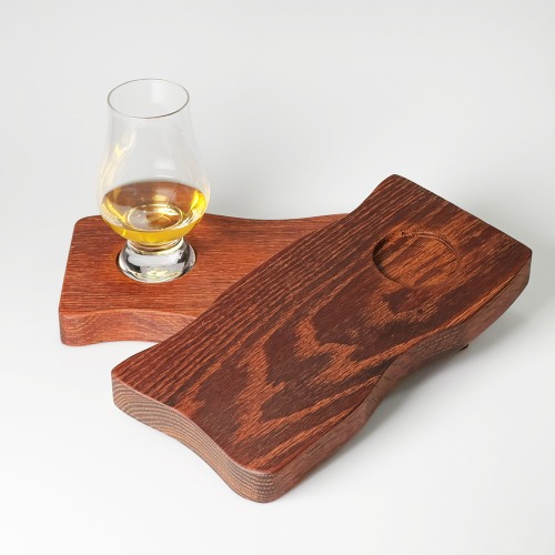 글랜캐런 싱글 테이스팅 보드 1구 위스키잔 글렌캐런잔 전용 혼술 위스키용품 홈바 캠핑 글라스미포함, 1개 27,000원