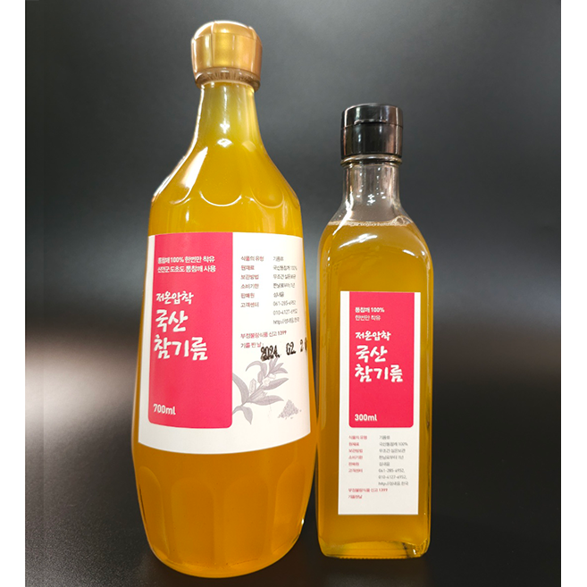 섬내음 국산 참기름 700mL 유리병 통참깨 압착기름 저온압착 고소하고 은은한참기름, 1개, 700ml 91,000원