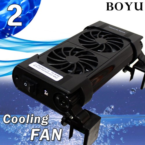BOYU 무소음 쿨링팬 2구 FS-602 / 보유 냉각팬 수족관 어항 수조 CRS 구피 쉬림프 온도조절 냉각기 온도계 36,260원