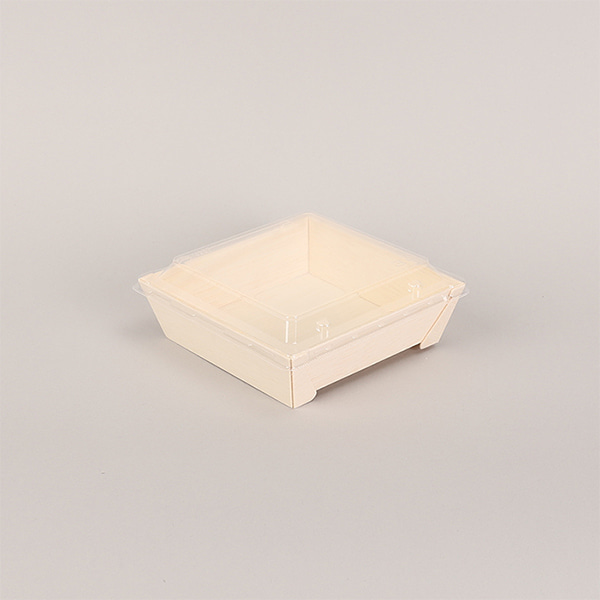 [박스] 친환경 정사각 나무용기 우드도시락 FA-435 뚜껑별도 164,800원