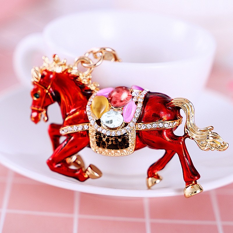 2026 행운의 붉은 말의 해 열쇠고리 펜던트 소원 기원 키링 10,500원