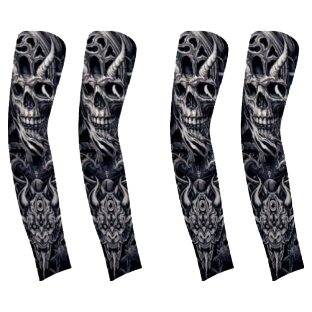 비바이원 프리미엄 문신 쿨 팔토시, 해골, 2개 5,500원