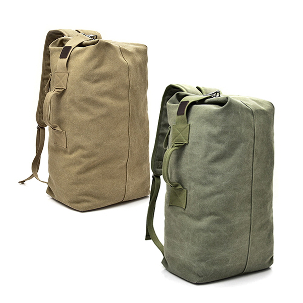 밀리터리 더블백 여행가방 백팩 전술배낭 대형 배낭, 카키 18,600원