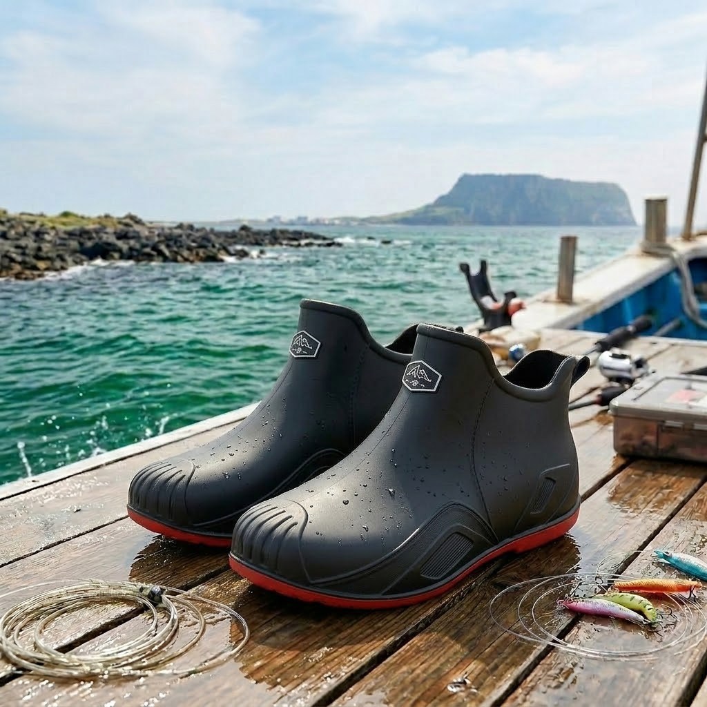 나우바이트 선상장화 낚시부츠 숏부츠 미끄럼방지 방수 15,600원