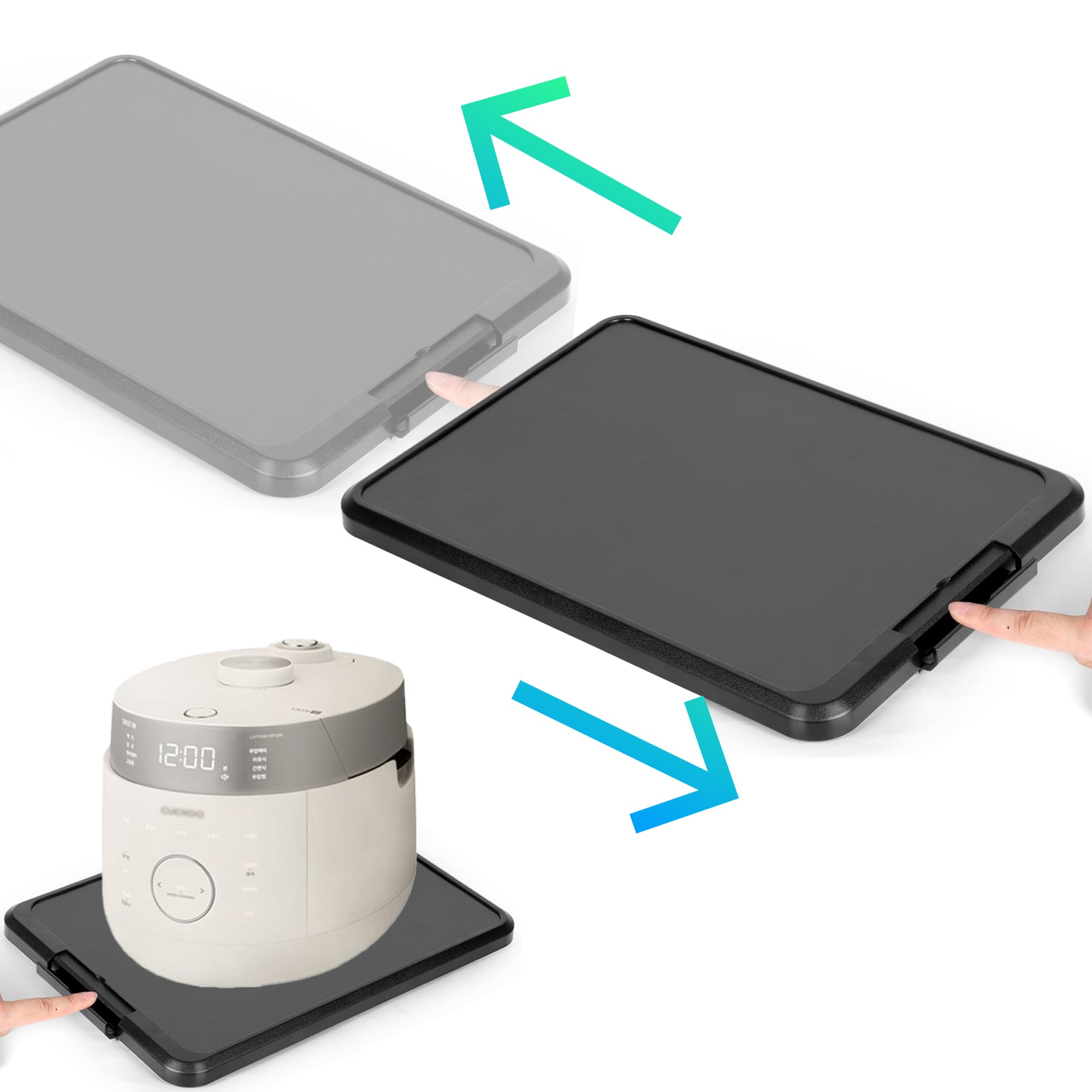 이지슬라이드 쉬운 이동 슬라이딩 트레이 주방 선반 가전 받침대, 1개 34,900원