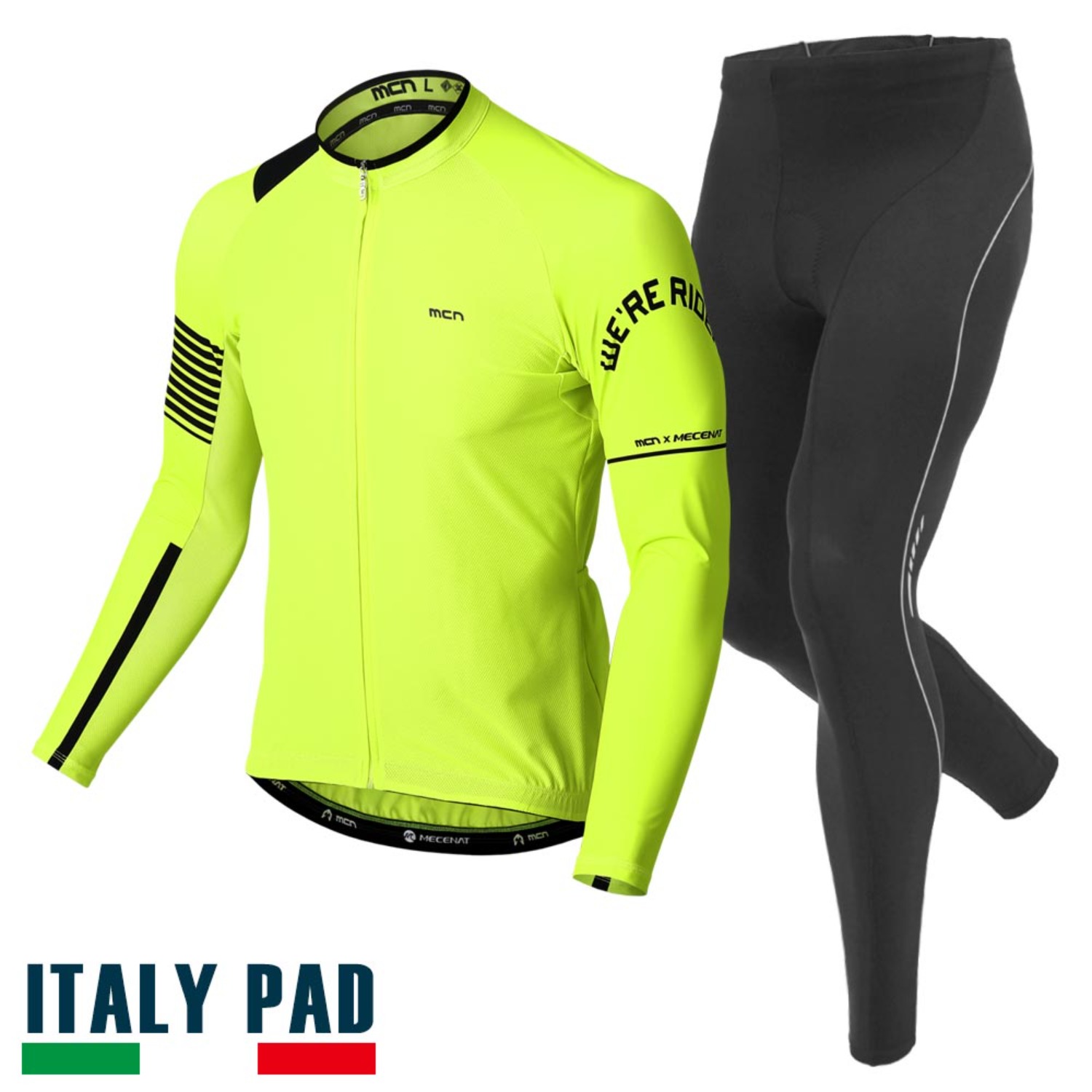 MCN 라이더 자전거 사이클 라이딩 복장 긴팔 의류 상하의 세트 패드 포함 기능성 져지 156,900원