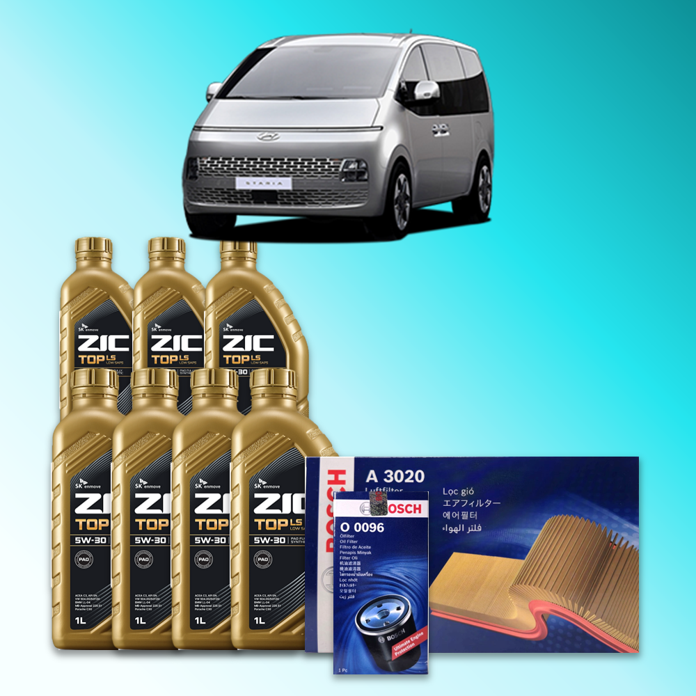 스타리아 (US4) 2.2 디젤 엔진오일세트 SK 지크 탑 LS 5W30 (ZIC TOP LS) 120,300원