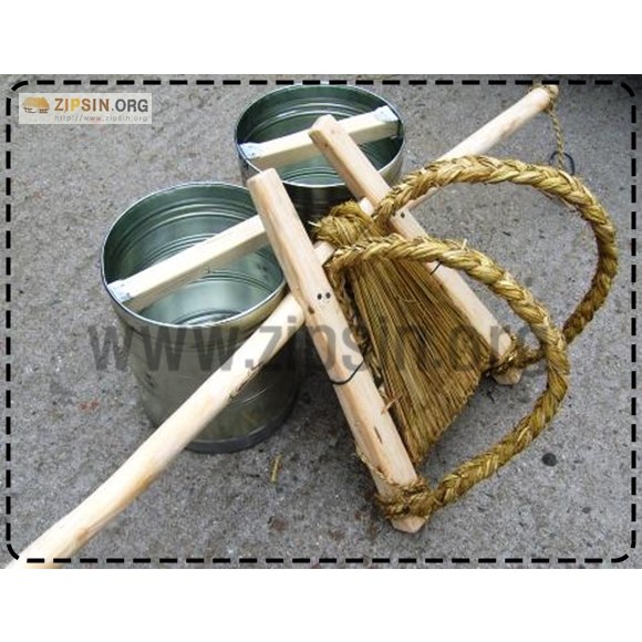 양철 물지게 세트/물지게/양철 물초롱/물동이/행사용품/민속품 336,000원