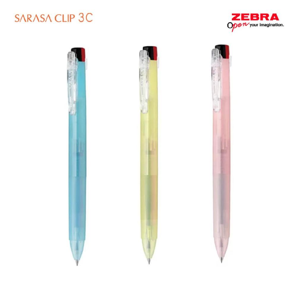 한정판 제브라 사라사 클립 클리어 파스텔바디 0.5 3색 볼펜 SARASA 3C 560원