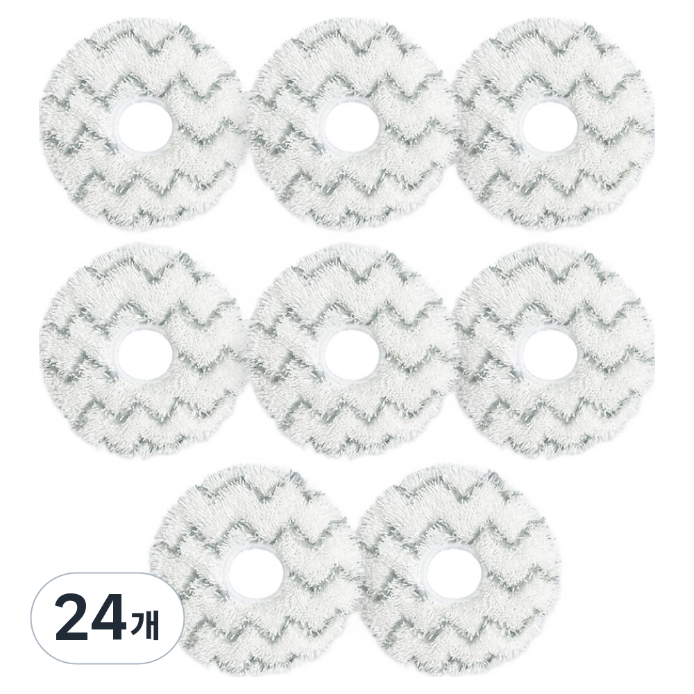 멋진공간 에코백스 X1 T10 옴니 호환 빡빡이 물걸레 화이트, 24개, 단일상품 30,300원