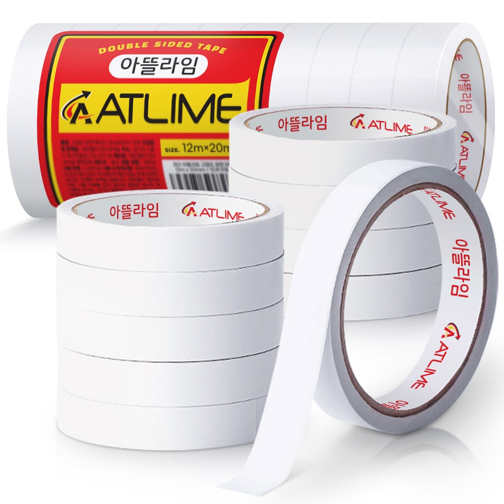 아뜰라임 자국없는 고점도 반투명 양면 테이프 20mm x 12m 9,980원