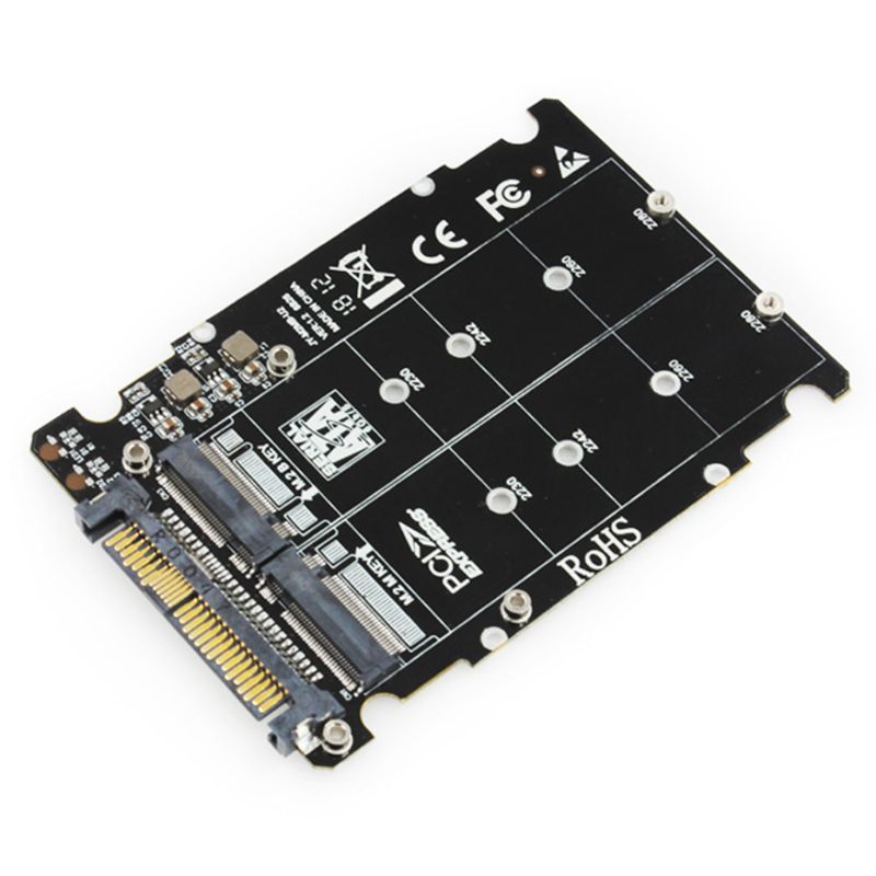 M.2 SSD에서 U.2 어댑터 2in1 M.2 NVME 및 SATA-BUS NGFF SSD에서 PCI-E U.2 SFF-8639 데스크탑 용 어댑터 PCIE M2 변환기 18,390원