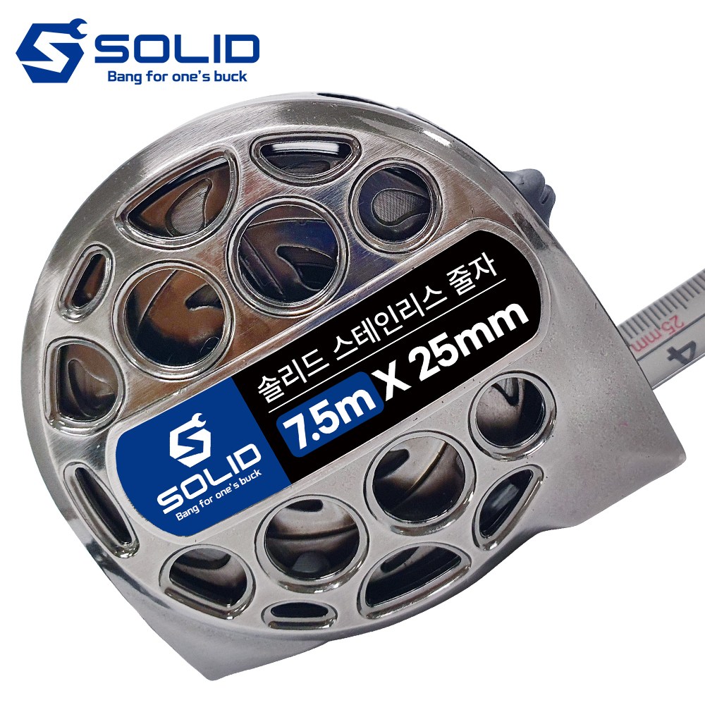 솔리드 스텐줄자 방수 휴대용 측정줄자 스테인레스 녹 부식방지, 1개 21,030원