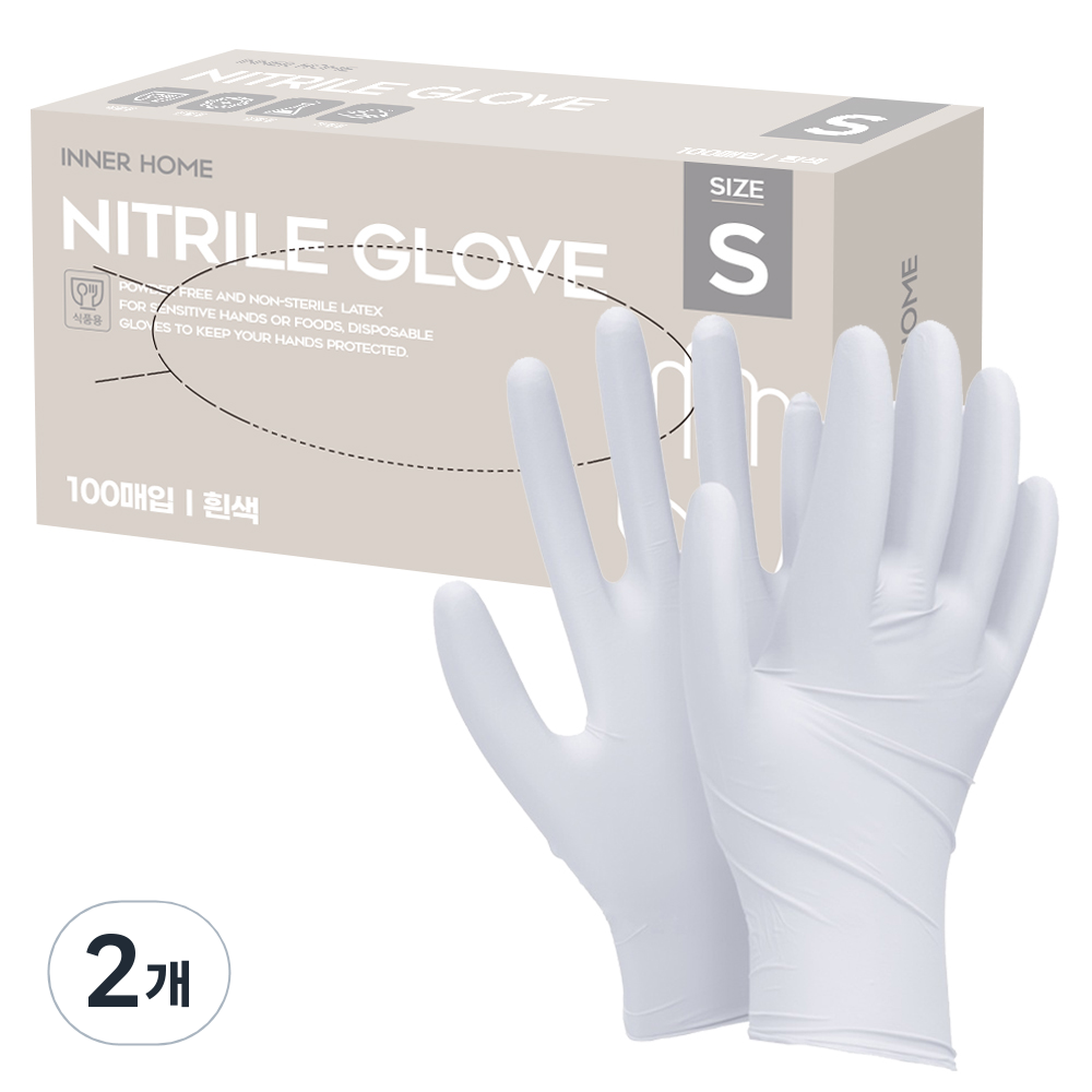 이너홈 니트릴장갑 100p 12,500원