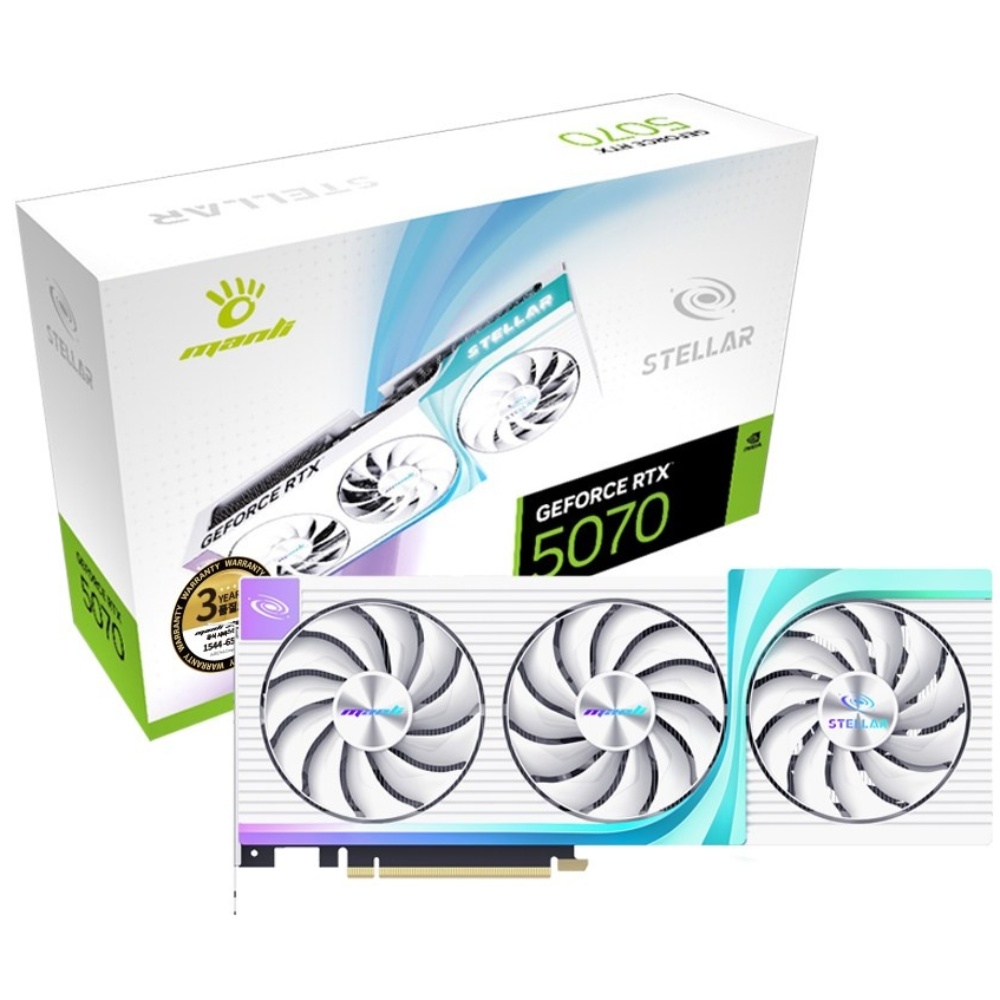 MANLI 지포스 RTX 5070 Stellar D7 OC 12GB 인텍앤컴퍼니, 단품 1,254,000원