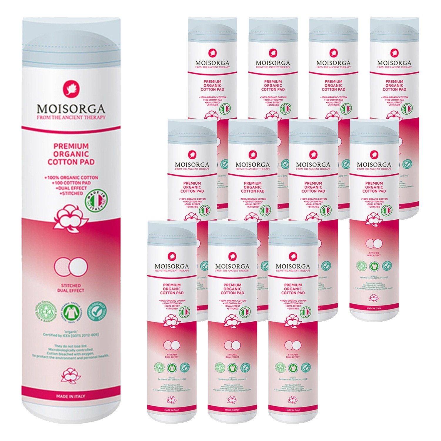 모이스올가 프리미엄 유기농 화장솜, 12개, 400매입 55,130원