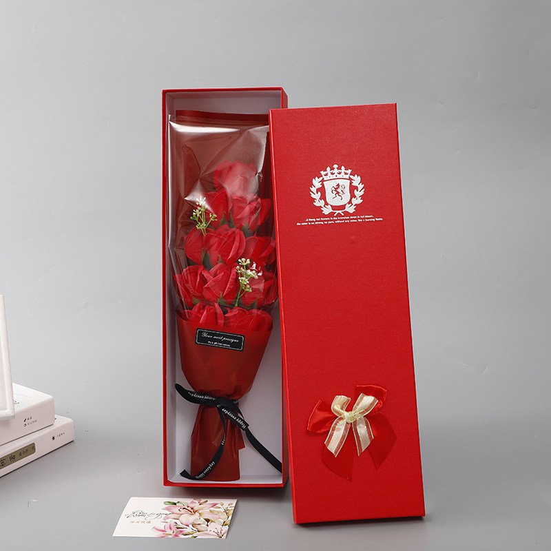 비누꽃 장미꽃다발 선물상자 4종 컬러 기념일 졸업식 어버이날 선물, 1개, 레드 17,900원