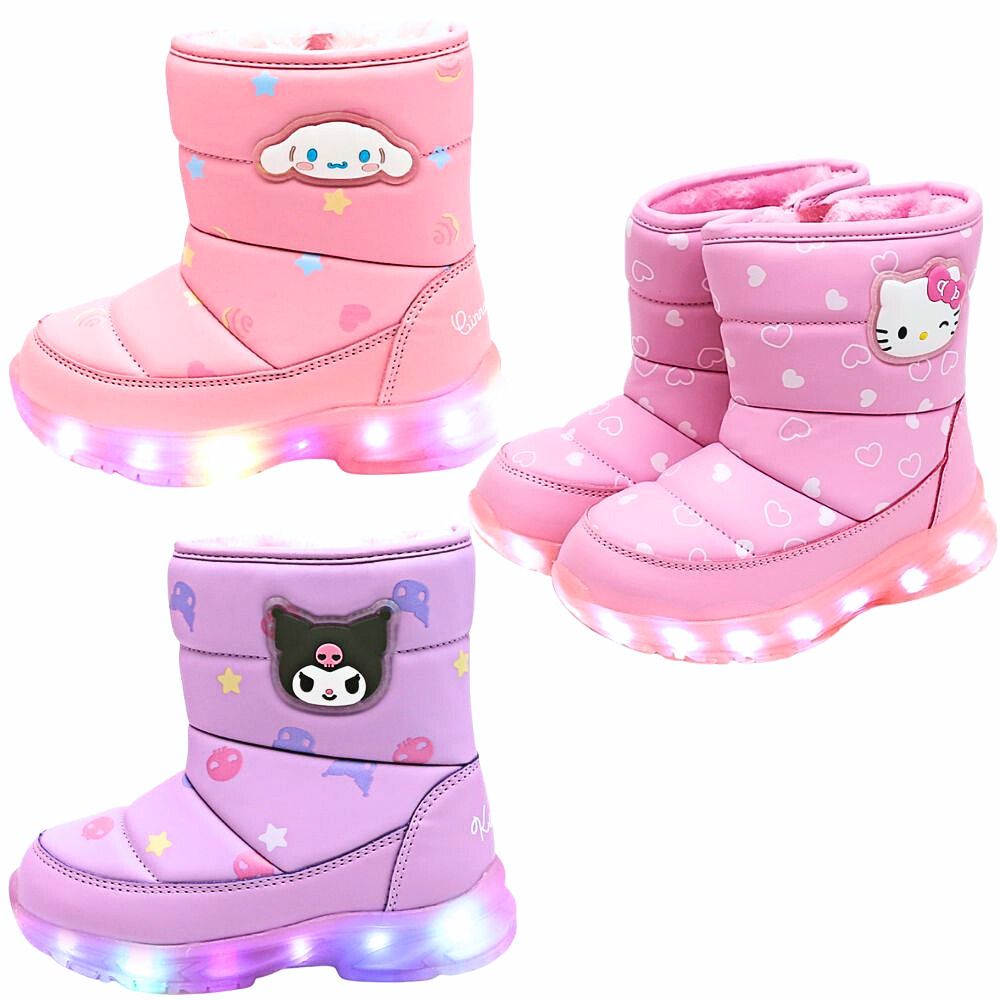 산리오 프링 라이팅 부츠 방한 방수 패딩부츠 시나모롤 쿠로미 헬로키티 겨울 윈터 털신 아동 신발 어린이 선물 30,590원