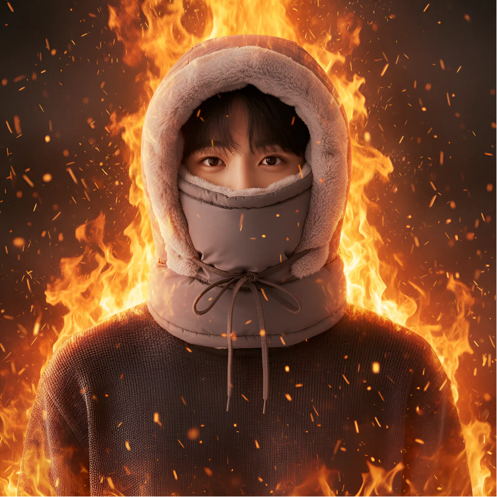 월렉트 남녀공용 4in1 겨울 패딩 방한모자 넥워머 방한마스크 귀마개 일체형 8,800원