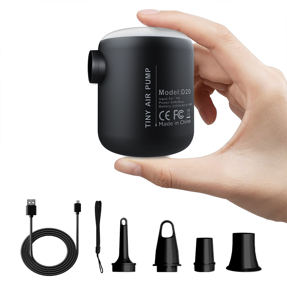 와이피 다기능 휴대용 에어펌프 압축팩 공기흡입기 진공압축기, 1세트, 블랙, 현재가 21,100원