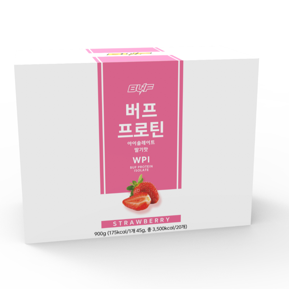 버프 프로틴 파우더 딸기맛 900g 20회분량 단백질 쉐이크 식사대용 다이어트 48,900원