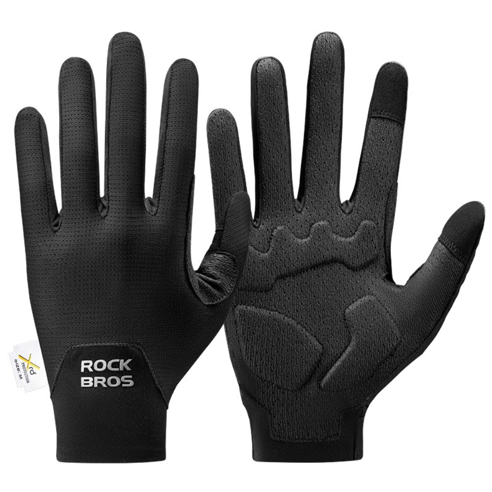 락브로스 터치 가능 장갑 통기성 충격흡수 자전거 라이딩 장갑 16310011, 1개, 블랙 33,900원