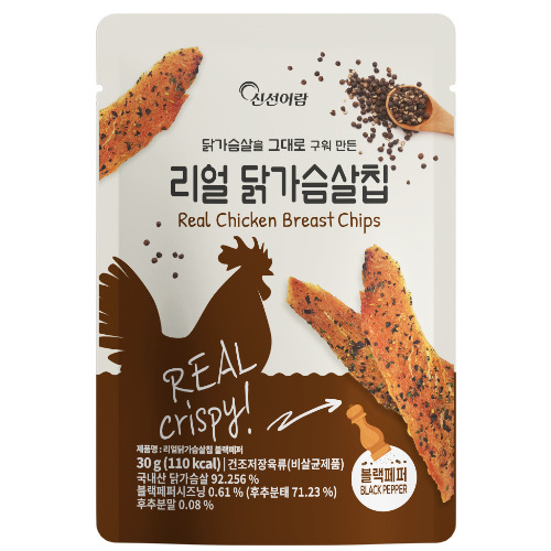 신선어람 리얼 닭가슴살칩 블랙페퍼, 30g, 10개 26,900원
