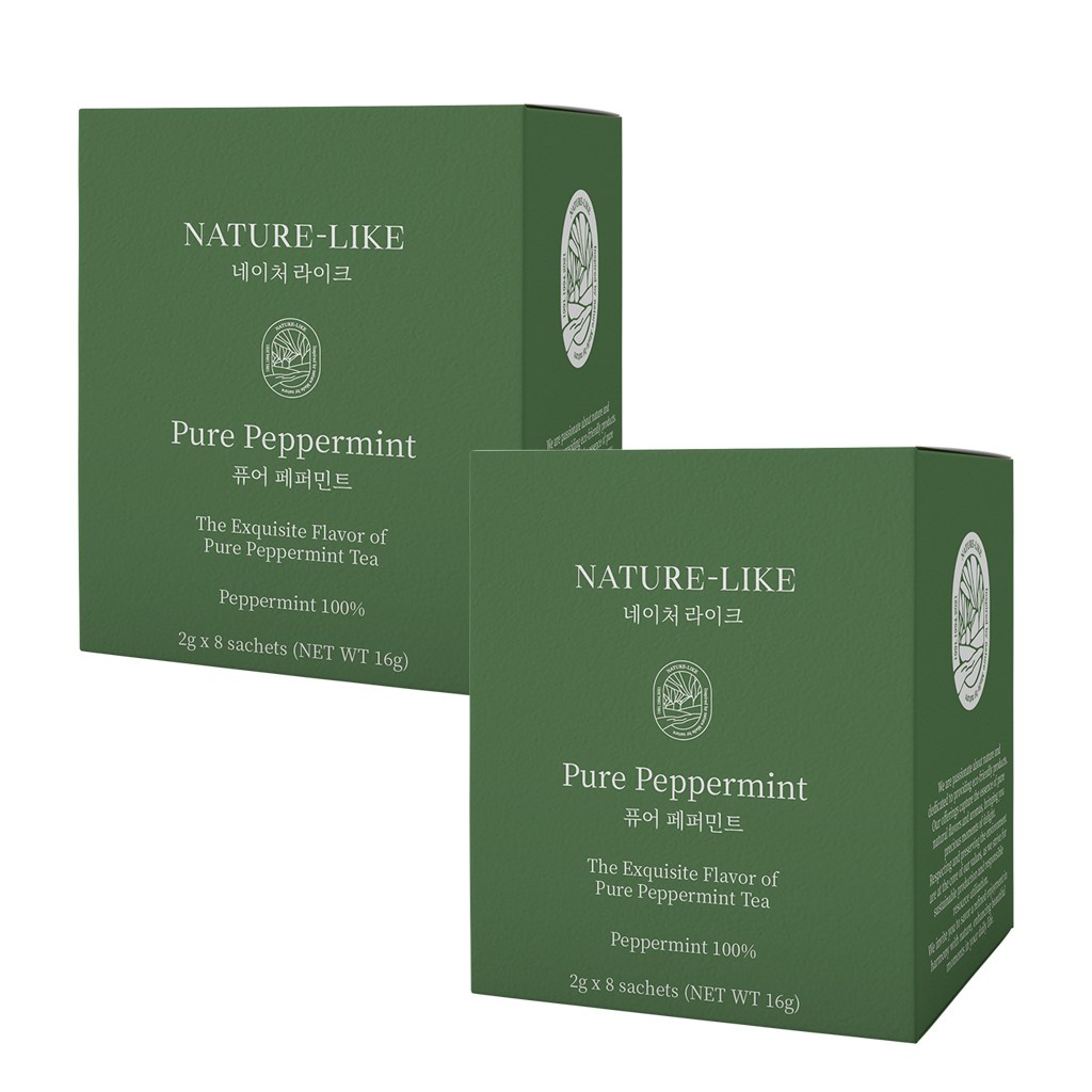 네이처라이크 퓨어페퍼민트 _유기농 순면 티백 잎차 미세플라스틱NO 항산화 민트차 노화예방 스트레스 긴장완화 프리미엄 퓨어 페퍼민트티 민트 허브티 33,400원
