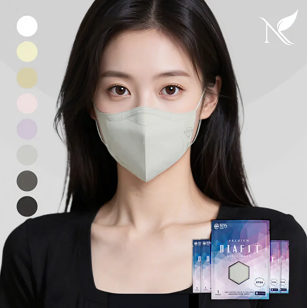내추럴키스 다이아핏 KF94 새부리형 마스크  대형 50입 개별포장 17,900원