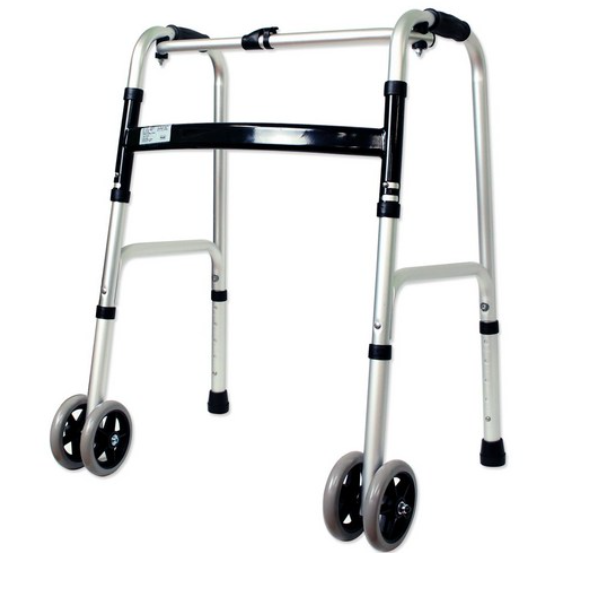 고령자 옥내용 접이식 1단 더블 바퀴 워커 이동 보행 보조기 92,700원