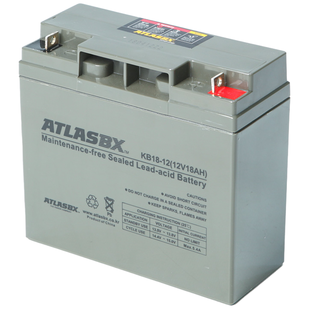 아트라스 KB18-12 (12V 18AH) 연축전지 납축전지 산업용 의료기기 통신장비 전동차용 배터리, 1개, 2개입 87,600원