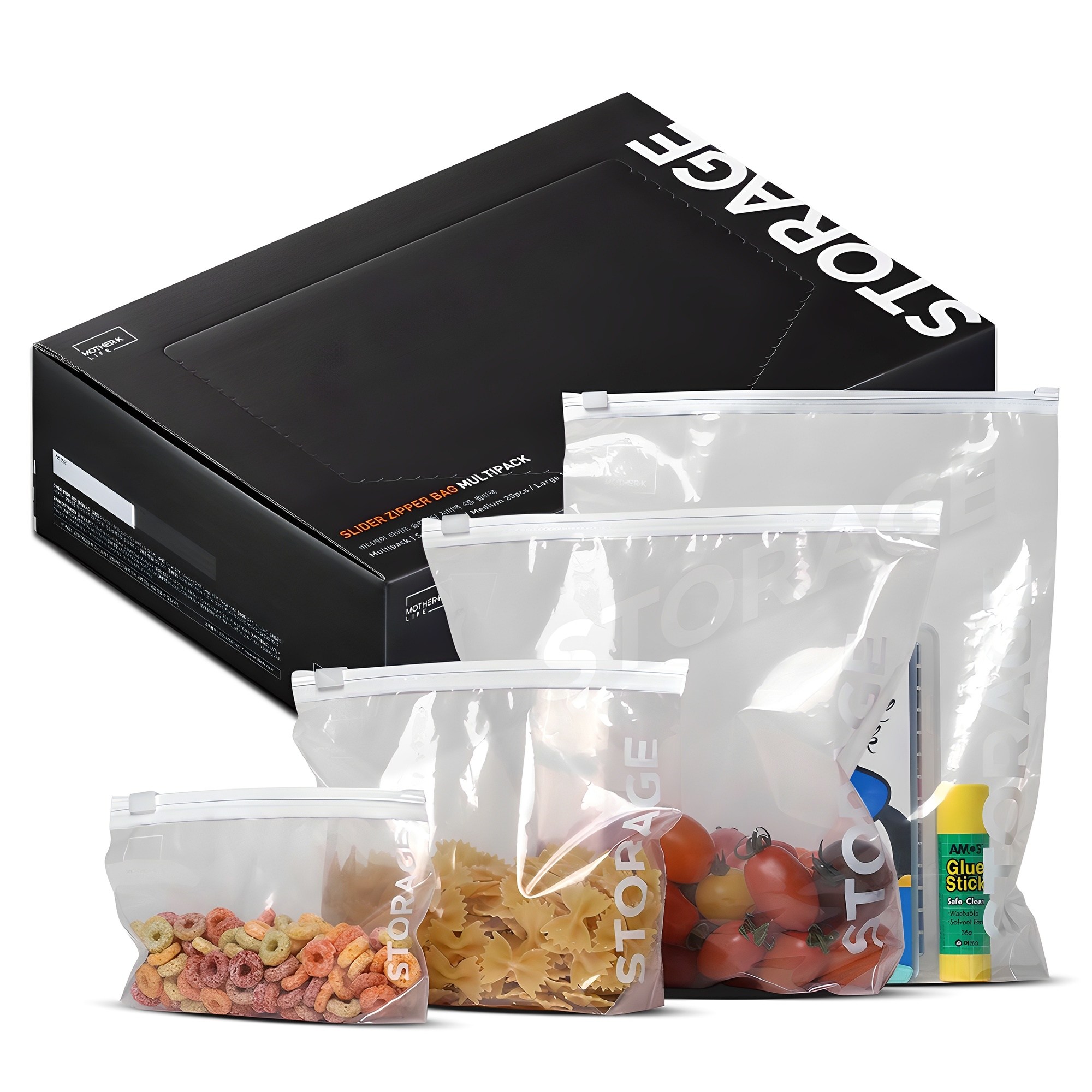 마더케이라이프 슬라이딩 지퍼백 4종 멀티팩 65매, 혼합, 1세트 15,470원