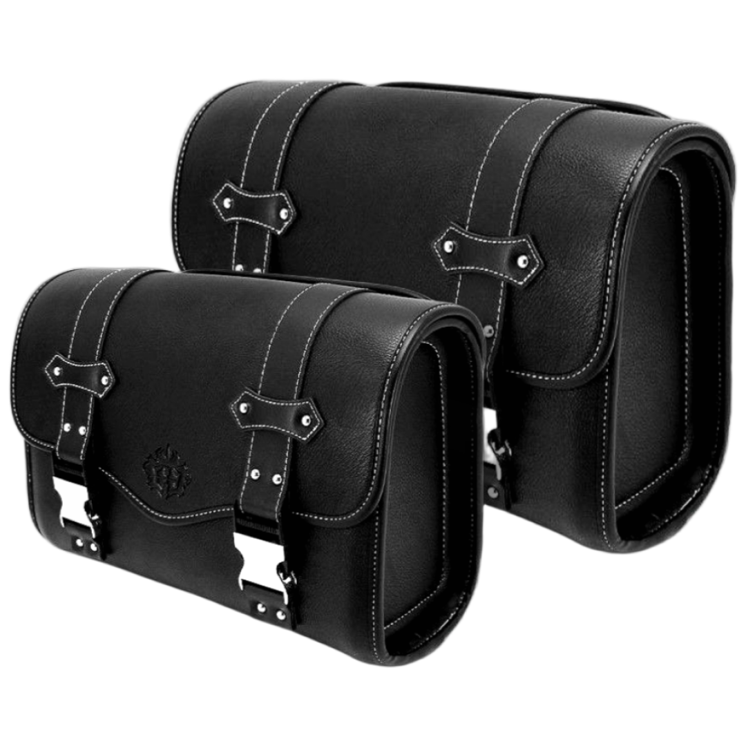 명품수입 바이크 오토바이 방수 가죽 사이드백 리어백, 블랙 36,900원