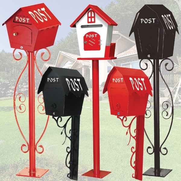 야외용 고급 우편함 벽걸이 스탠드 전원주택 건의함 우체통 빗물방지 연결조립 인테리어 219,000원