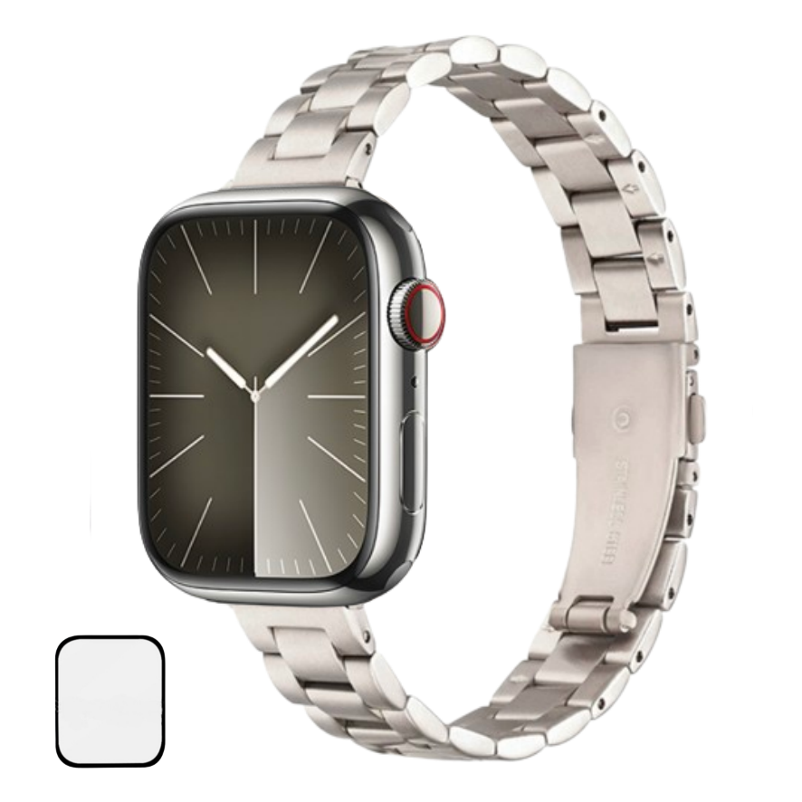 NUBASE 애플워치 호환 리미티드 슬림 모던 메탈 스트랩 줄 조절기 포함 12,980원