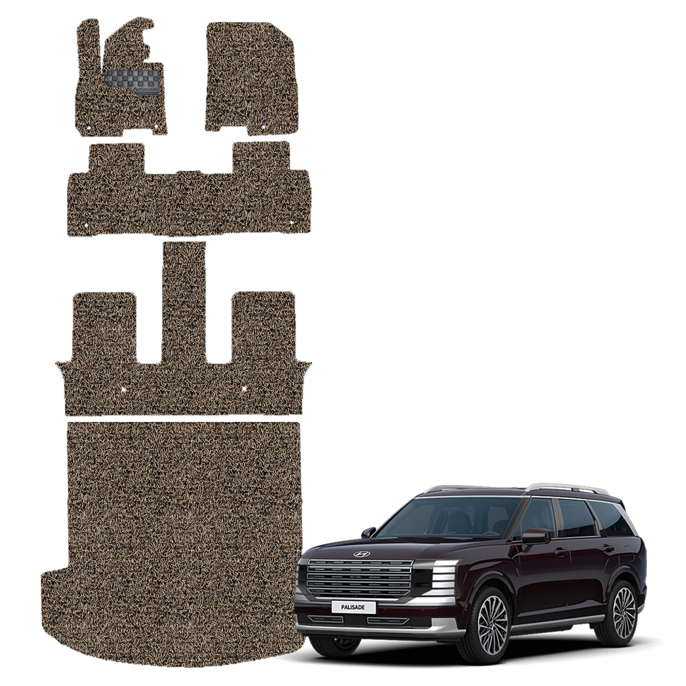 오토가드 체커보드 와이드 발판 확장형 1 + 2 + 3열 + 3열접고 대트렁크 자동차 코일매트 83,800원