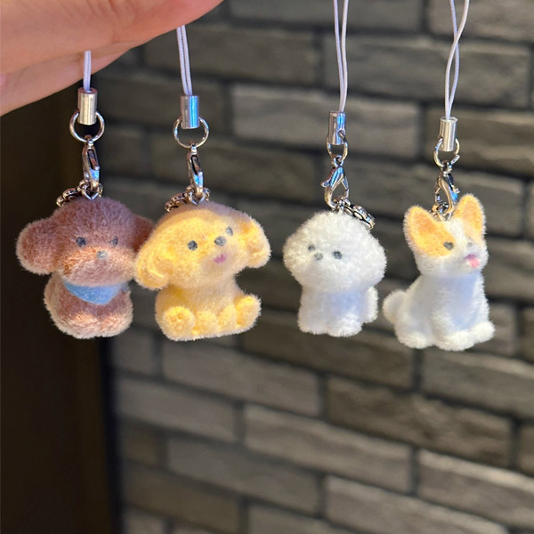 귀여운 미니 강아지 키링 열쇠고리, 4개, 멀티 9,960원