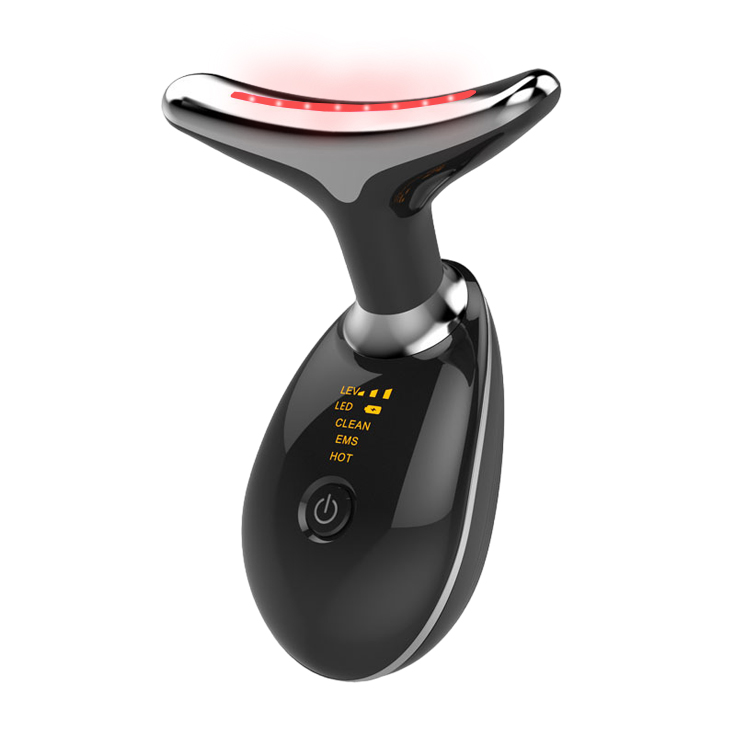 해피바이 갈바닉 얼굴 목 괄사 리프팅 마사지기 EMS 고주파 피부 미용 안마기 ES-1081, 블랙, 1개, 현재가 32,500원