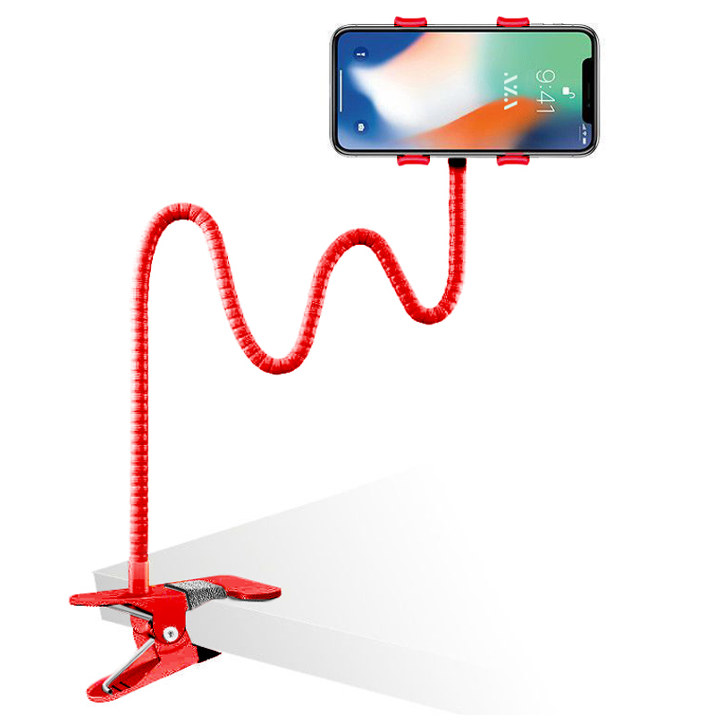 일상가득 아자벨 스네이크 집게형 휴대폰 거치대 97mm, 레드, 1개 3,880원