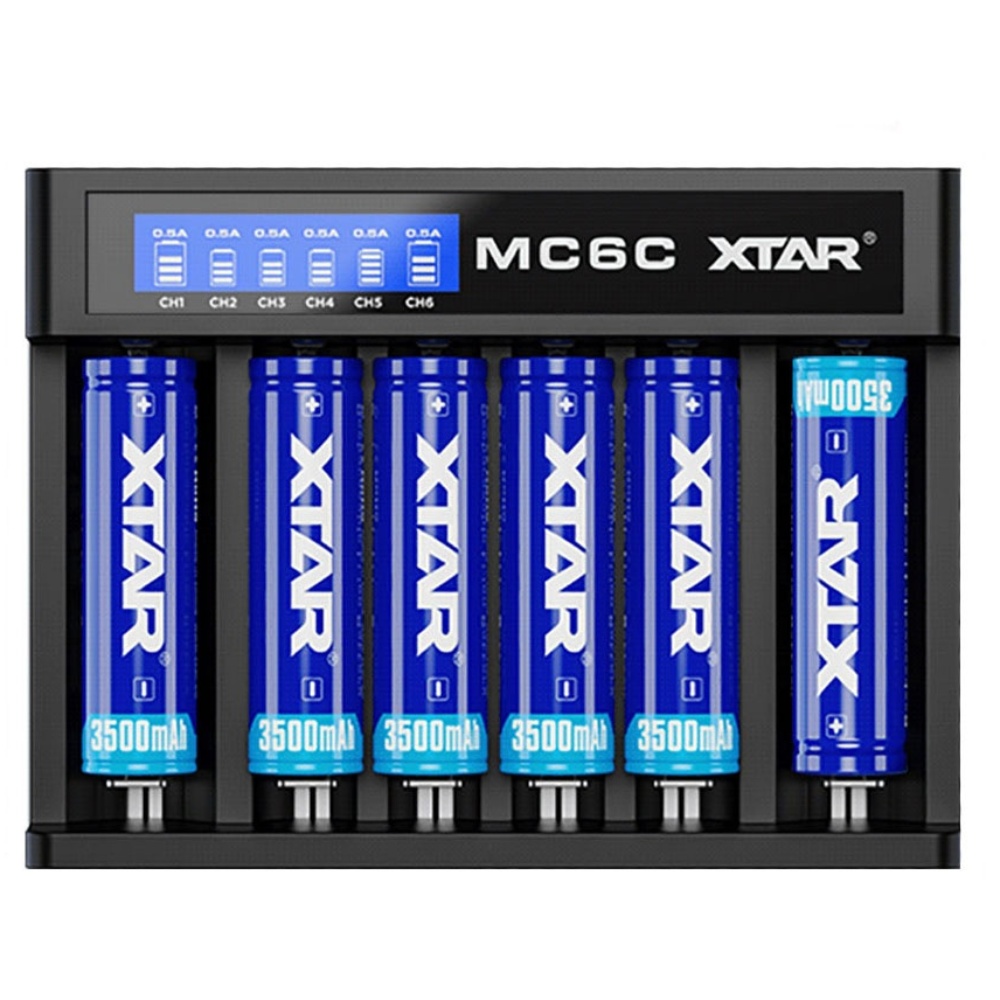 [XTAR] 6구 충전기 18650배터리 충전기 리튬이온배터리 만능 충전기 6구 KC 안전인증 45,590원